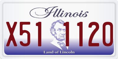 IL license plate X511120