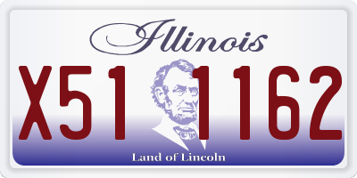 IL license plate X511162