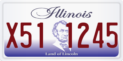 IL license plate X511245