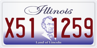 IL license plate X511259