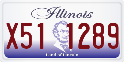IL license plate X511289