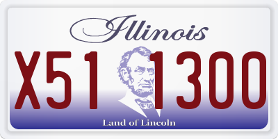 IL license plate X511300