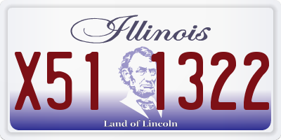 IL license plate X511322