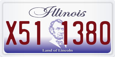 IL license plate X511380
