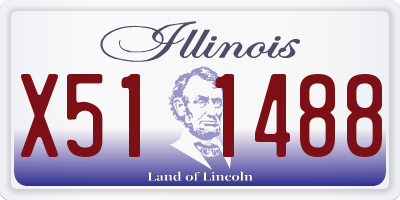 IL license plate X511488