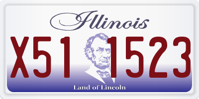IL license plate X511523