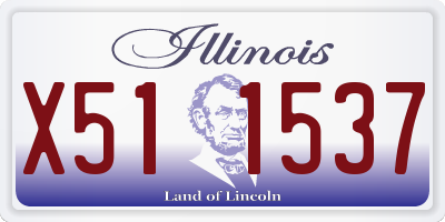 IL license plate X511537