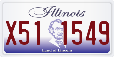 IL license plate X511549