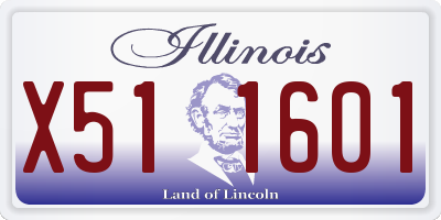 IL license plate X511601