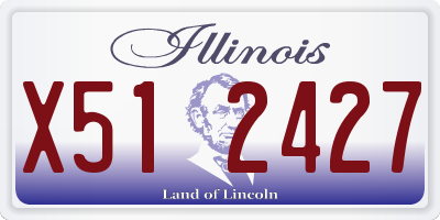 IL license plate X512427