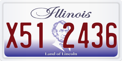 IL license plate X512436
