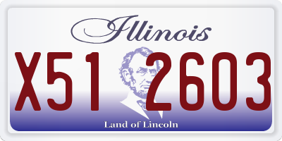 IL license plate X512603