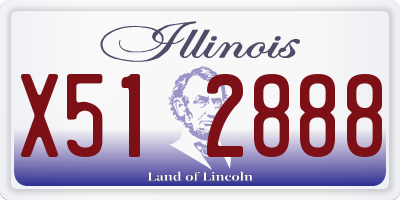 IL license plate X512888