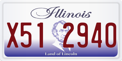 IL license plate X512940