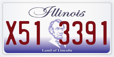 IL license plate X513391