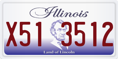 IL license plate X513512