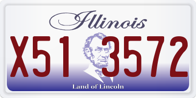 IL license plate X513572