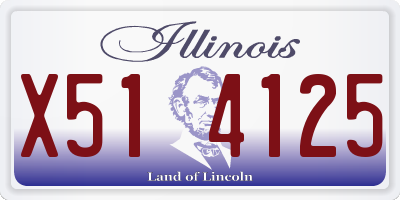IL license plate X514125