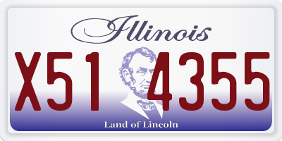 IL license plate X514355