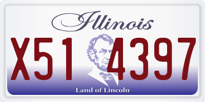 IL license plate X514397