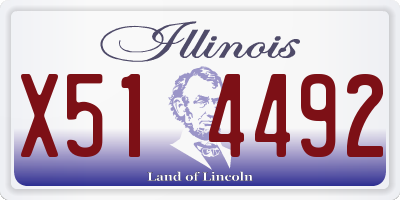 IL license plate X514492