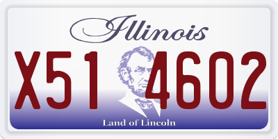 IL license plate X514602