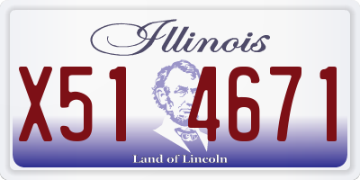 IL license plate X514671