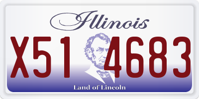 IL license plate X514683