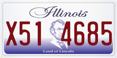 IL license plate X514685