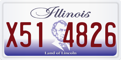 IL license plate X514826