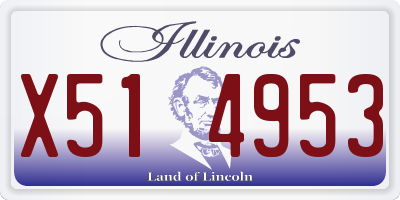 IL license plate X514953