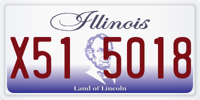 IL license plate X515018