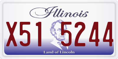 IL license plate X515244