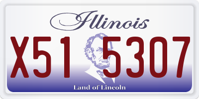 IL license plate X515307