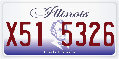 IL license plate X515326