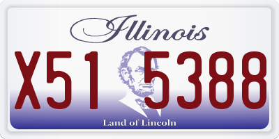 IL license plate X515388