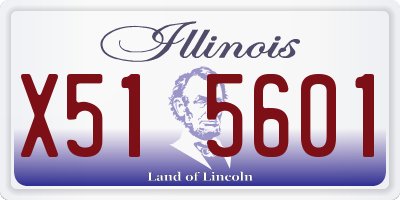 IL license plate X515601