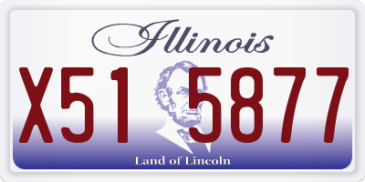 IL license plate X515877