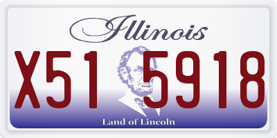 IL license plate X515918