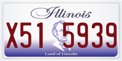 IL license plate X515939