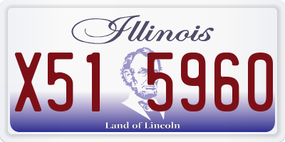 IL license plate X515960