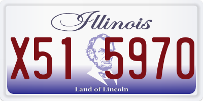 IL license plate X515970