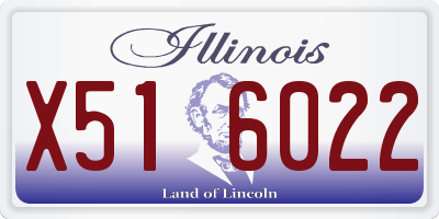 IL license plate X516022