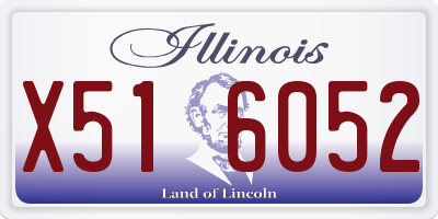 IL license plate X516052