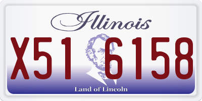 IL license plate X516158