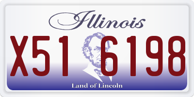 IL license plate X516198