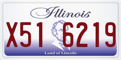 IL license plate X516219