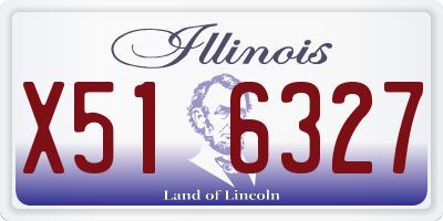 IL license plate X516327