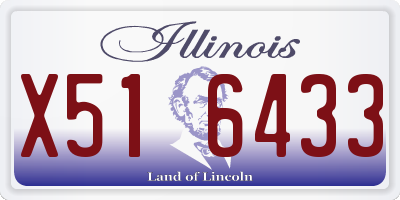 IL license plate X516433