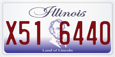 IL license plate X516440